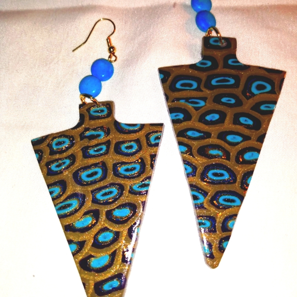 Clay earrings for women. E50
